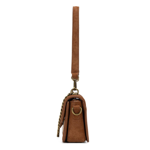 Trinity Ranch Cowhide Floral Cutout Crossbody Bag