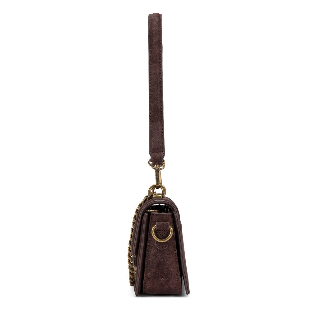 Trinity Ranch Cowhide Floral Cutout Crossbody Bag