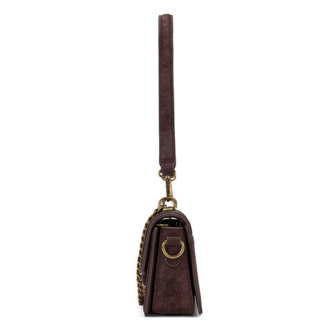 Trinity Ranch Cowhide Floral Cutout Crossbody Bag