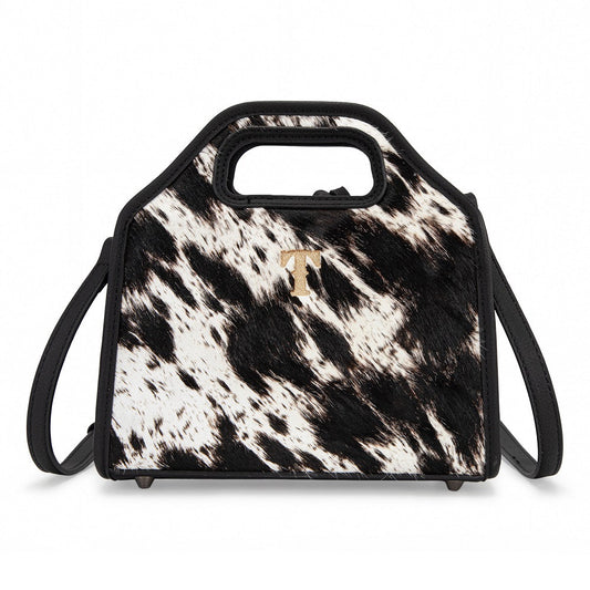 Trinity Ranch Genuine Hair-On Cowhide Satchel Crossbody Bag