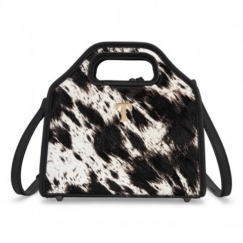 Trinity Ranch Genuine Hair-On Cowhide Satchel Crossbody Bag