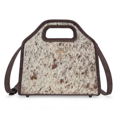 Trinity Ranch Genuine Hair-On Cowhide Satchel Crossbody Bag
