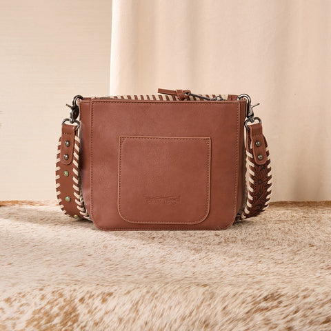 Trinity Ranch Cowhide Fringe Crossbody Bag