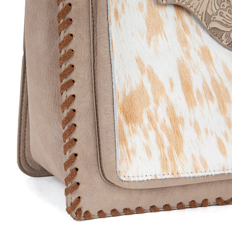 Trinity Ranch Cowhide Tooled Leather Tote Bag