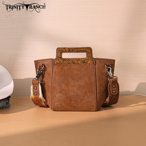 Trinity Ranch Fringe Cowhide Tote Bag