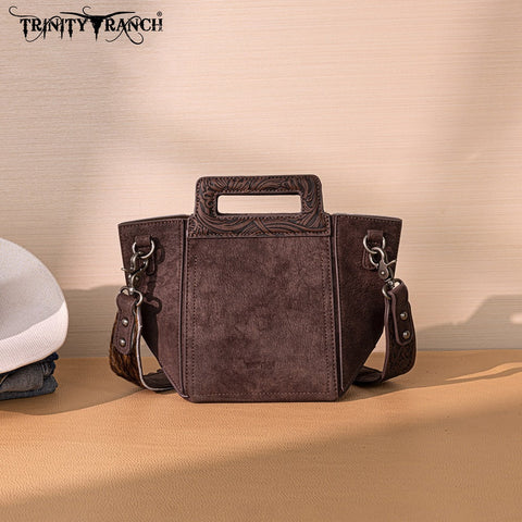 Trinity Ranch Fringe Cowhide Tote Bag