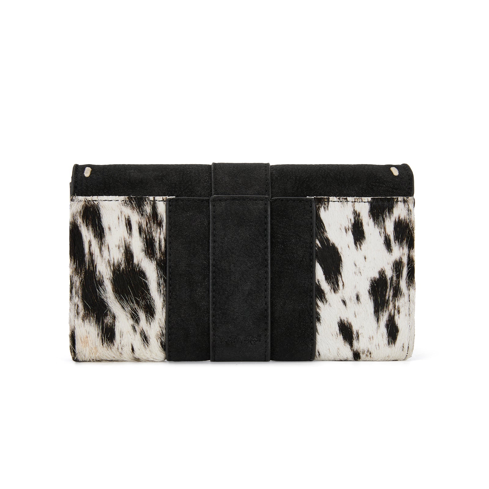 Trinity Ranch Western Cowhide Buckle Crossbody Wallet Bag