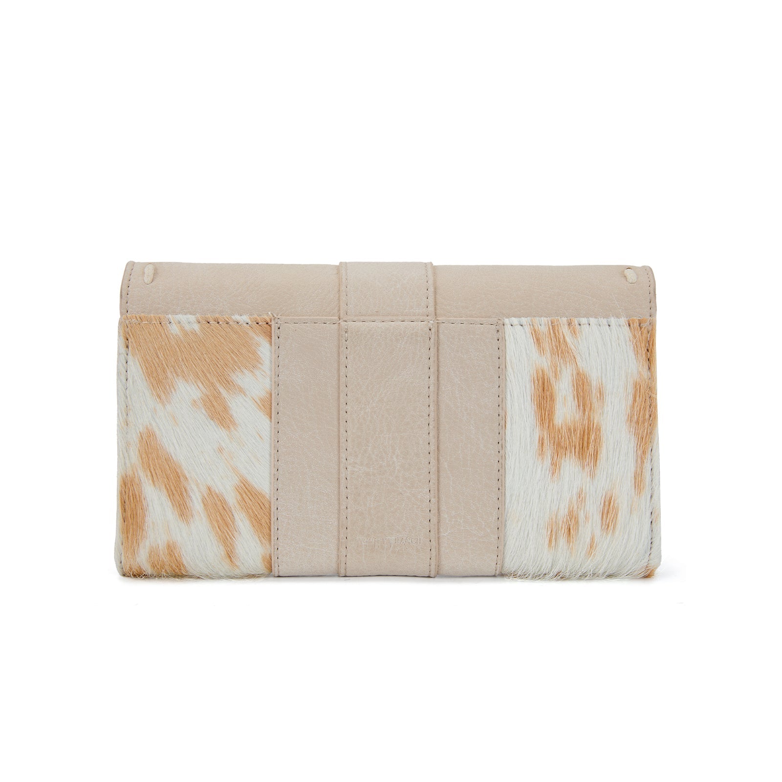 Trinity Ranch Western Cowhide Buckle Crossbody Wallet Bag