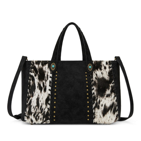 Trinity Ranch Genuine Cowhide Concealed Carry Tote Bag