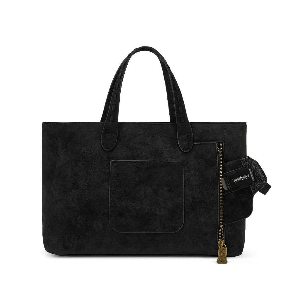 Trinity Ranch Genuine Cowhide Concealed Carry Tote Bag