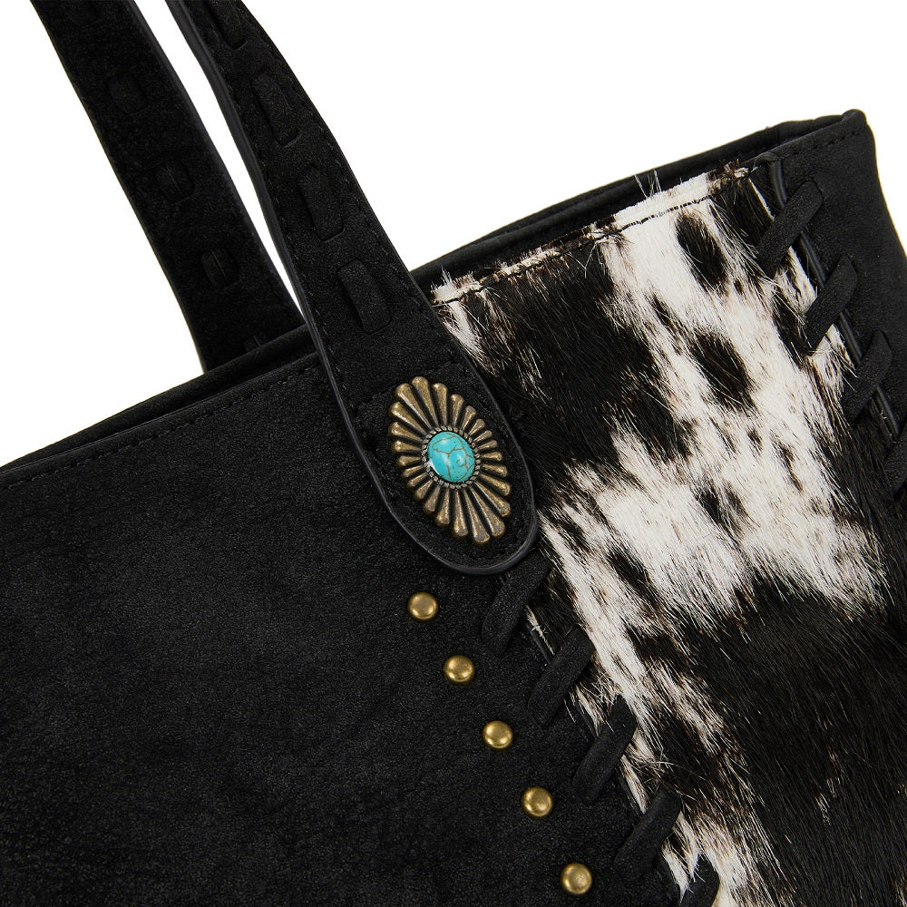 Trinity Ranch Genuine Cowhide Concealed Carry Tote Bag