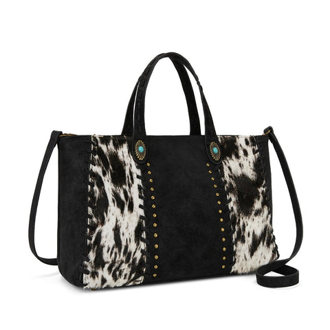 Trinity Ranch Genuine Cowhide Concealed Carry Tote Bag