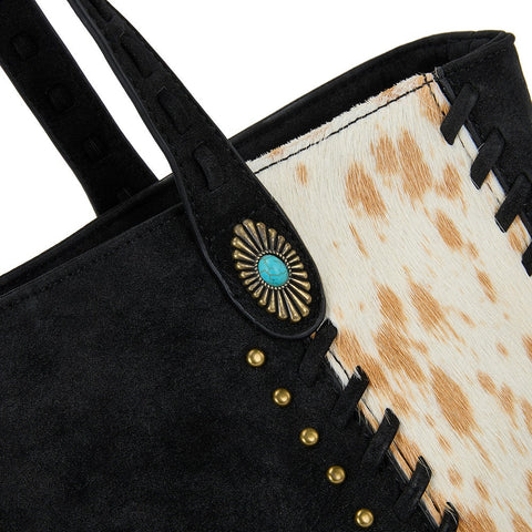 Trinity Ranch Genuine Cowhide Concealed Carry Tote Bag