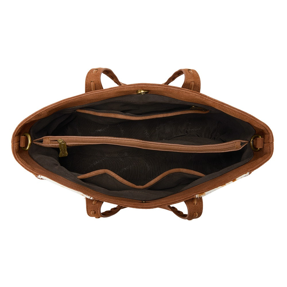 Trinity Ranch Genuine Cowhide Concealed Carry Tote Bag