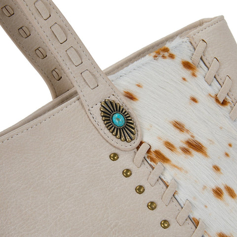 Trinity Ranch Genuine Cowhide Concealed Carry Tote Bag