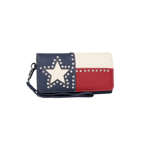 Montana West Texas Pride Collection Secretary Style Wallet
