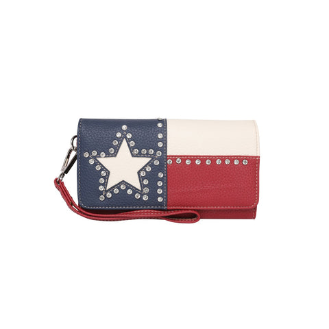 Montana West Texas Pride Collection Secretary Style Wallet