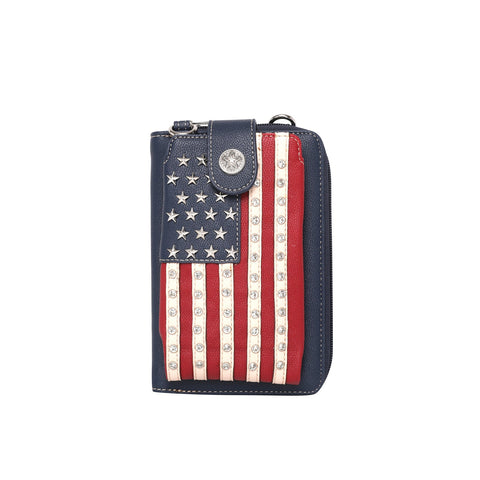 Montana West American Pride Phone Case Crossbody Wallet
