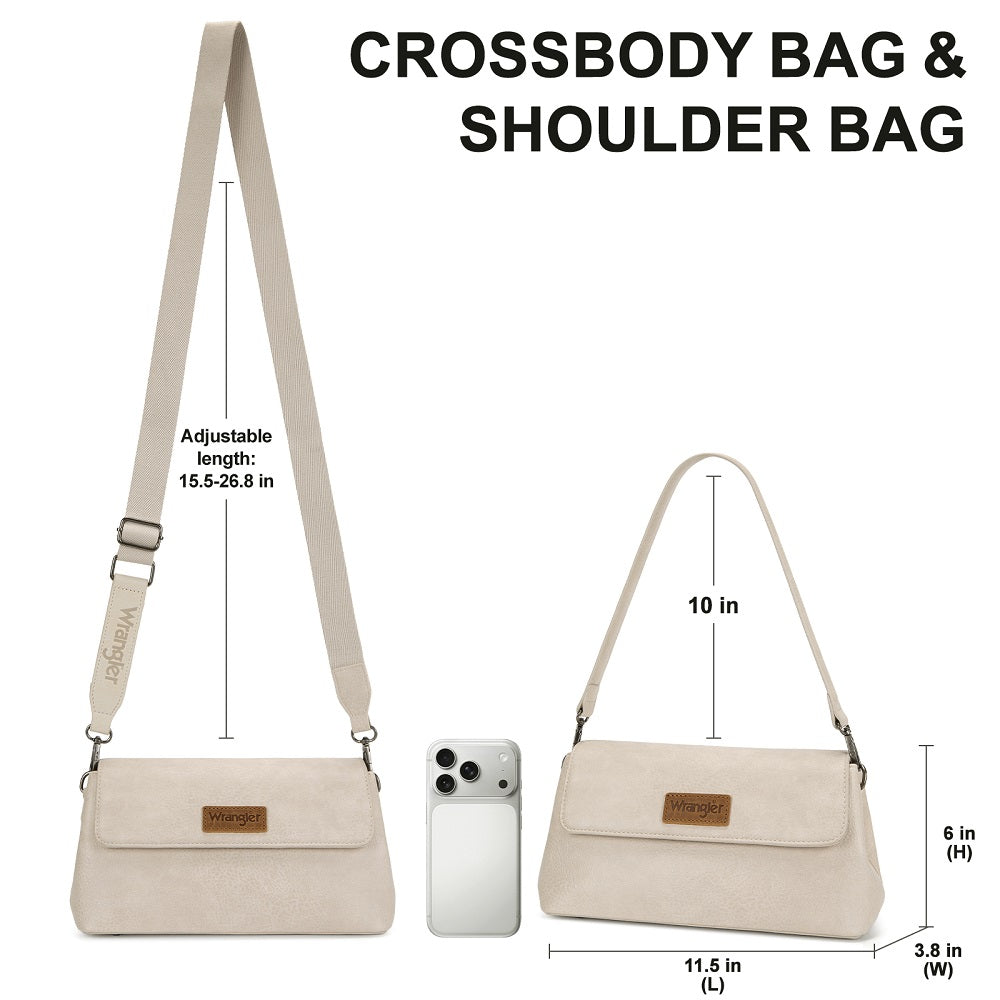 Wrangler Flap Shoulder Crossbody Bag
