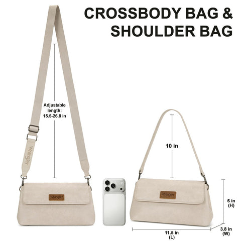 Wrangler Flap Shoulder Crossbody Bag