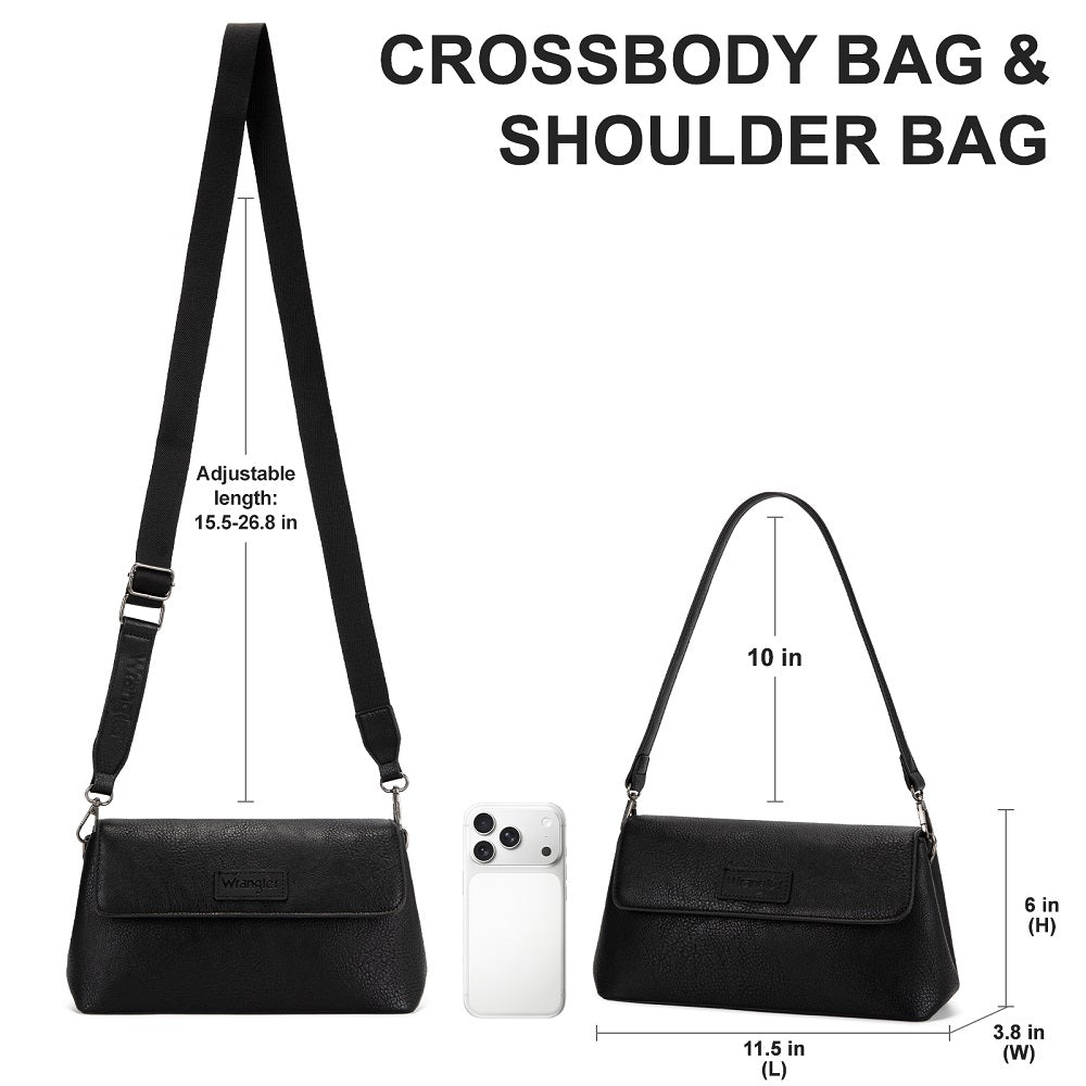 Wrangler Flap Shoulder Crossbody Bag