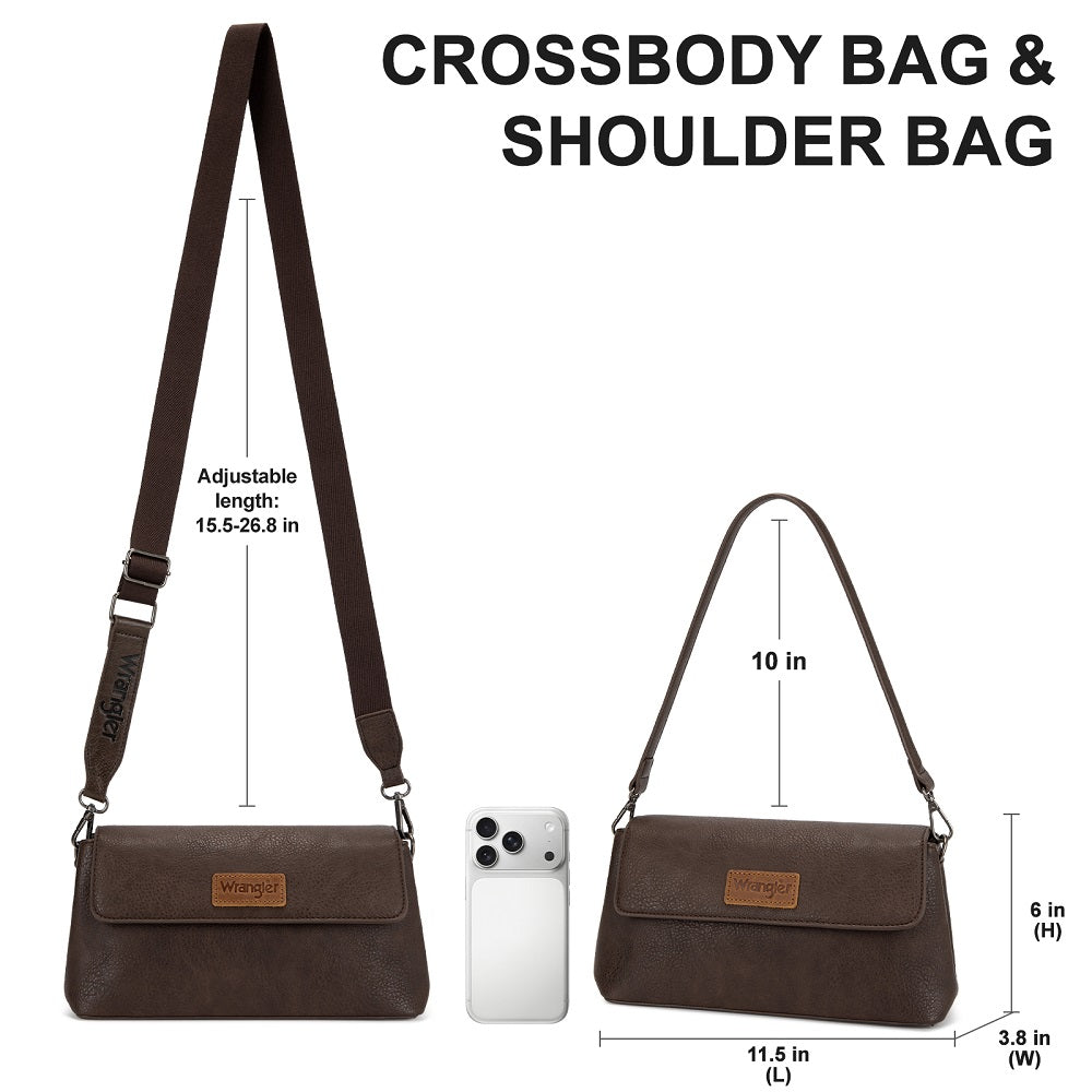 Wrangler Flap Shoulder Crossbody Bag