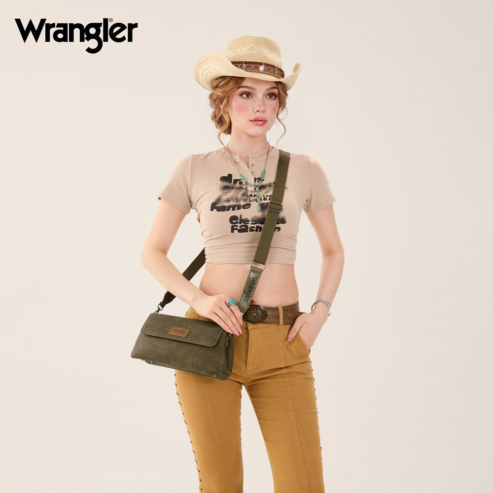 Wrangler Flap Shoulder Crossbody Bag