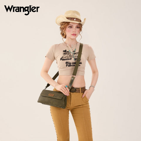 Wrangler Flap Shoulder Crossbody Bag