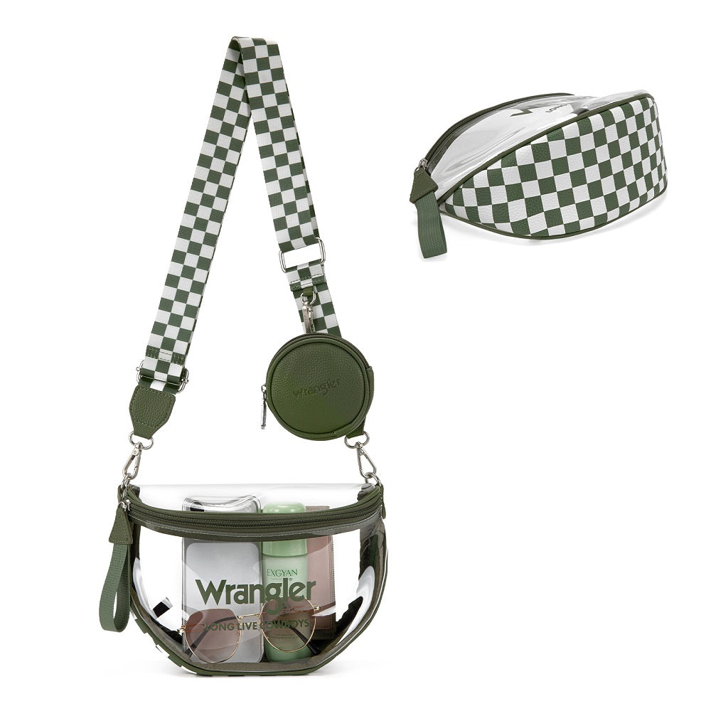 Wrangler Clear Crossbody Bag Set