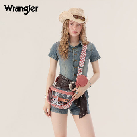 Wrangler Clear Crossbody Bag Set