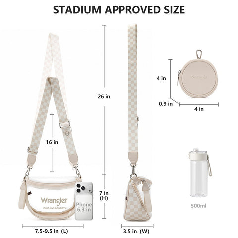 Wrangler Clear Crossbody Bag Set