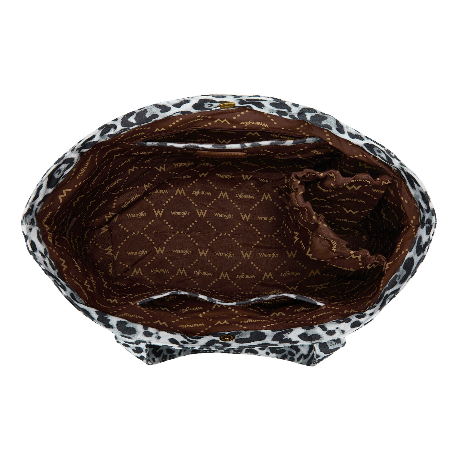 Wrangler Leopard Print Tote Set with Clear Outer Bag