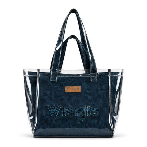 Wrangler Leopard Print Tote Set with Clear Outer Bag