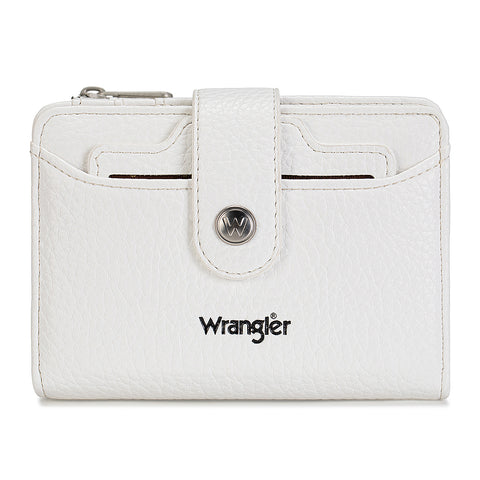 Wrangler Compact Wallet with Snap Tab & Zip Compartment