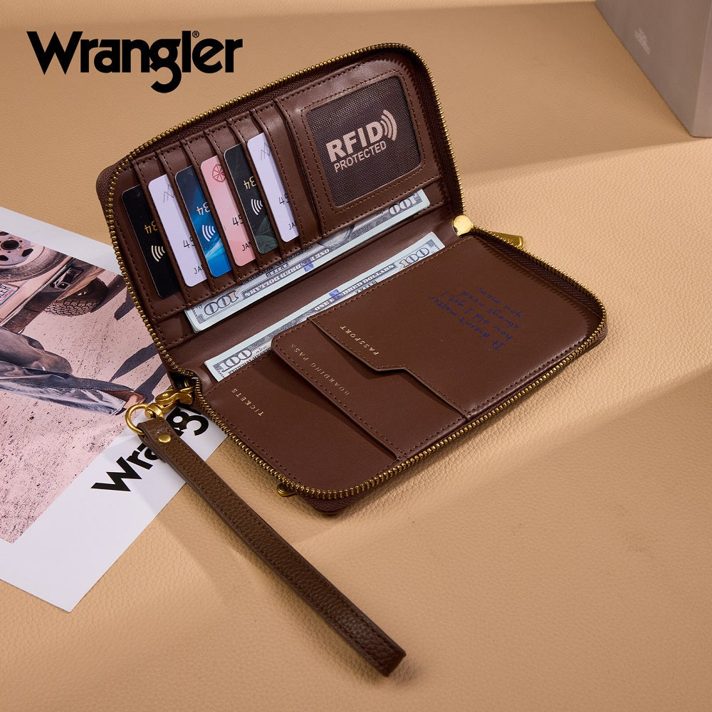 Wrangler RFID Blocking Wristlet Wallet