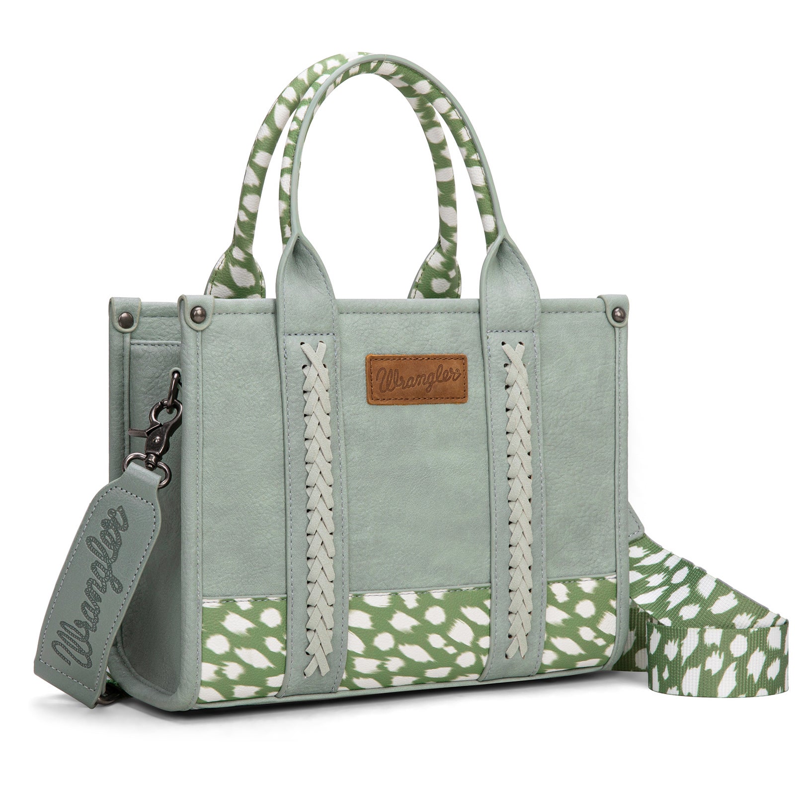 Wrangler Leopard Print Concealed Carry Tote/Crossbody