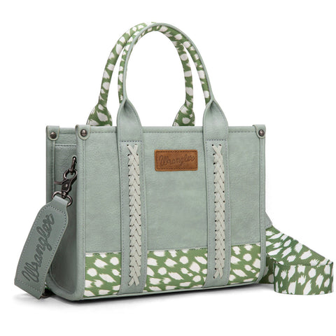 Wrangler Leopard Print Concealed Carry Tote/Crossbody