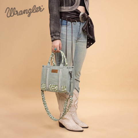 Wrangler Leopard Print Concealed Carry Tote/Crossbody