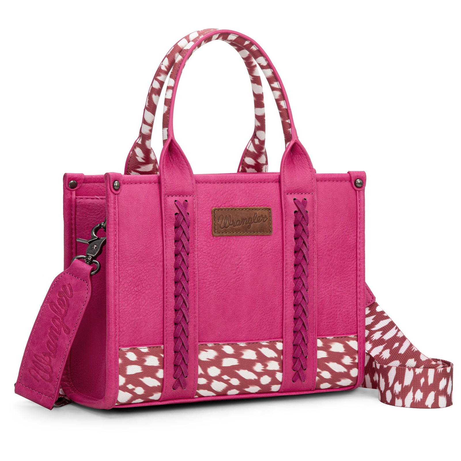 Wrangler Leopard Print Concealed Carry Tote/Crossbody