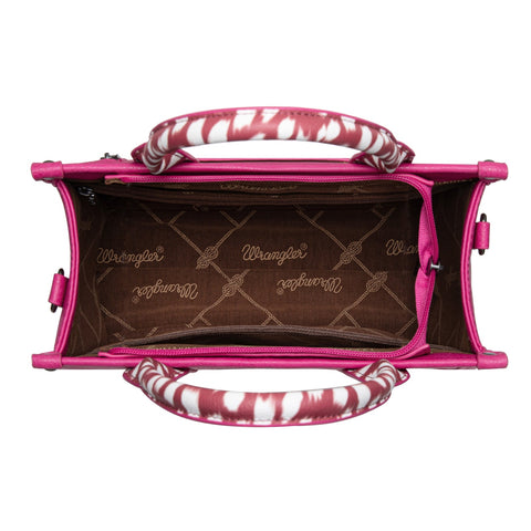 Wrangler Leopard Print Concealed Carry Tote/Crossbody