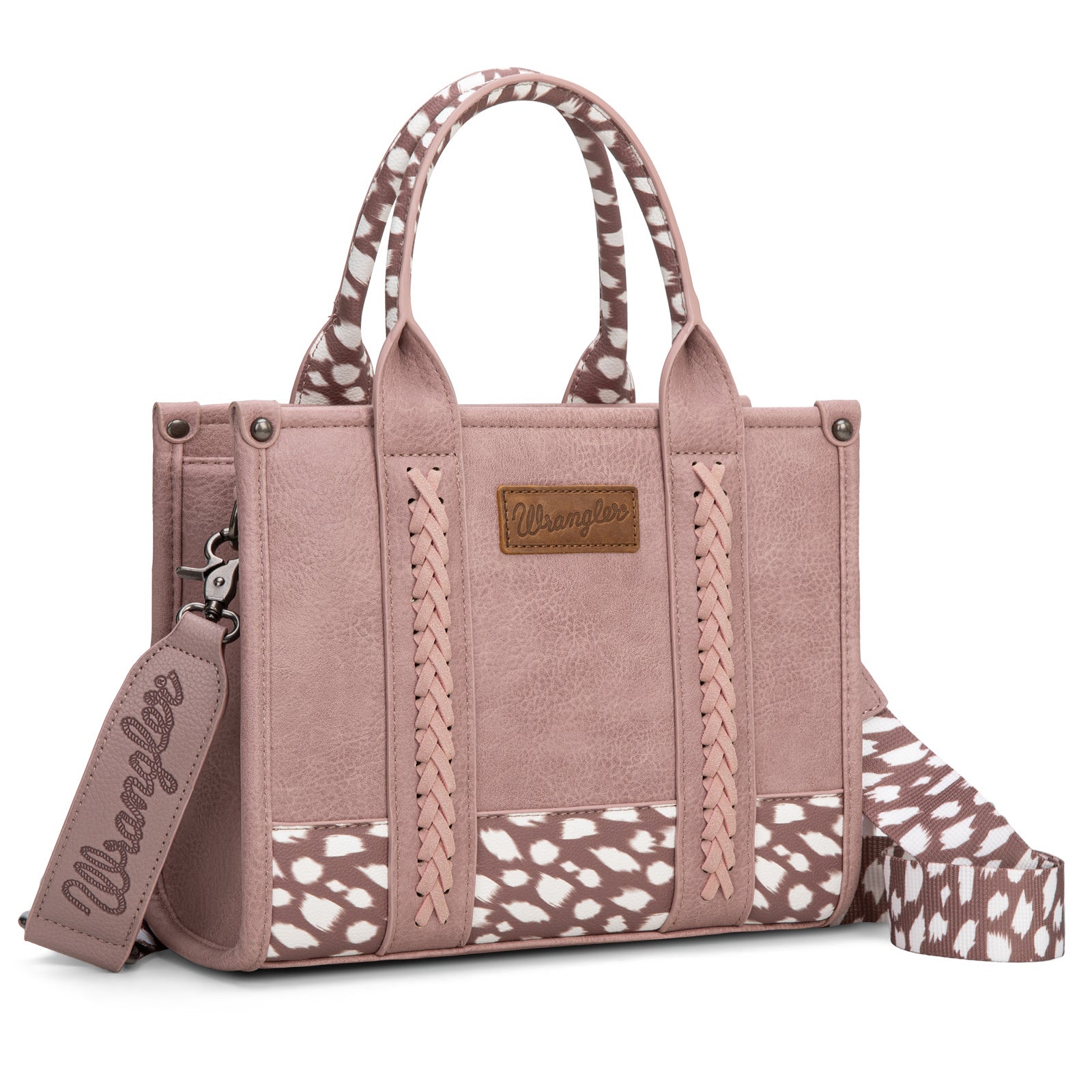 Wrangler Leopard Print Concealed Carry Tote/Crossbody