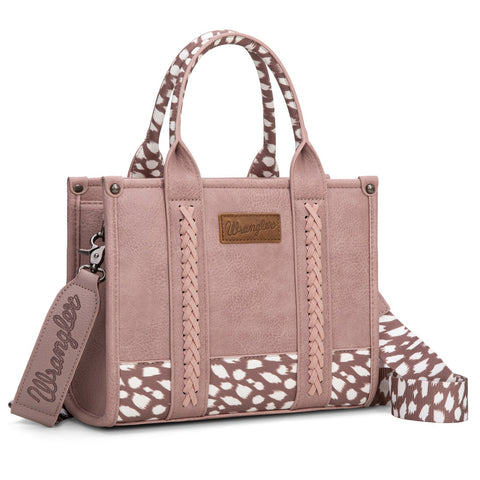 Wrangler Leopard Print Concealed Carry Tote/Crossbody