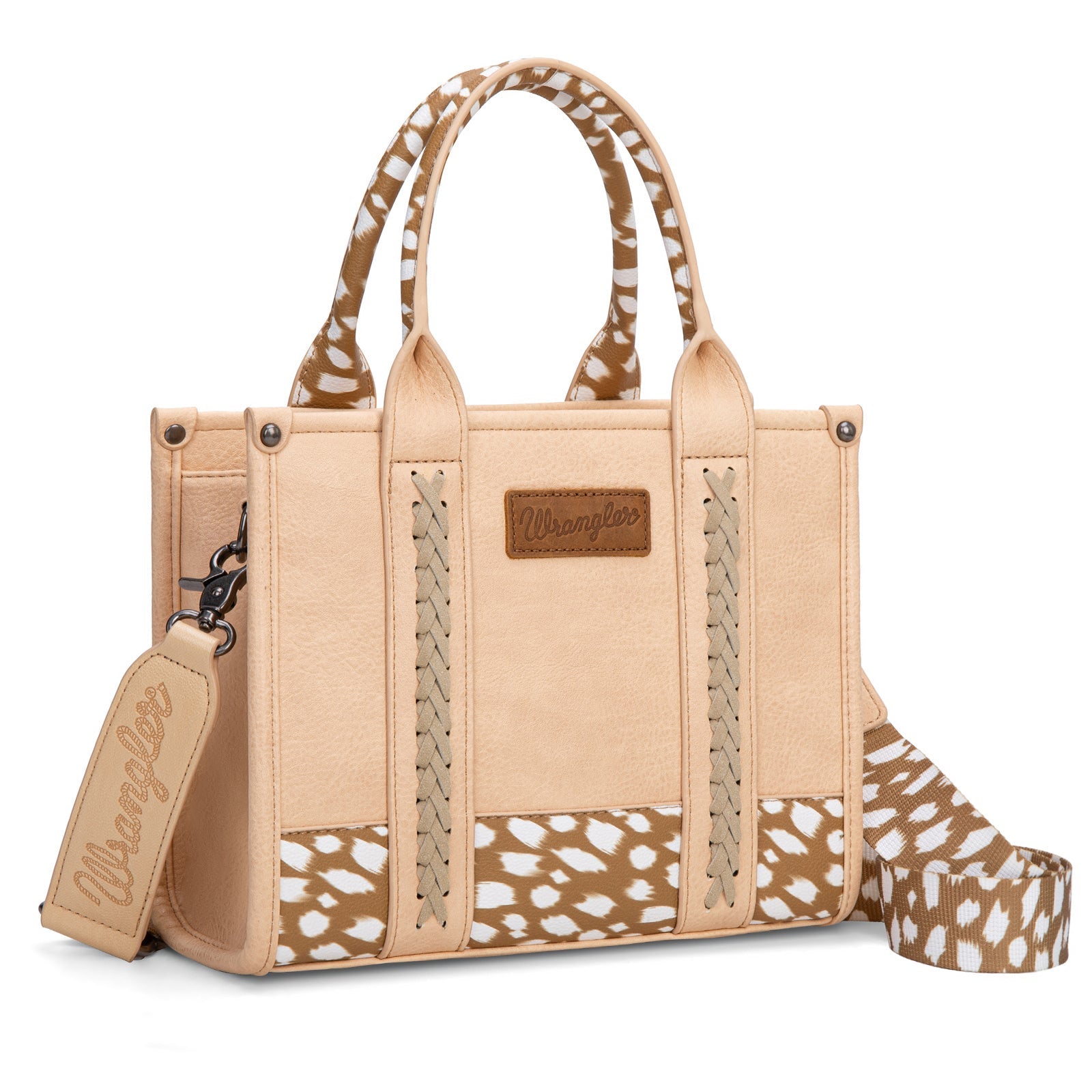 Wrangler Leopard Print Concealed Carry Tote/Crossbody