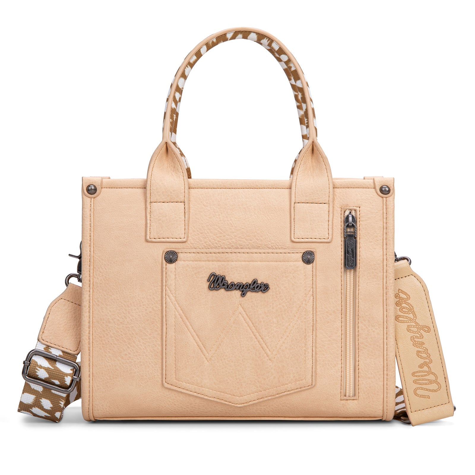 Wrangler Leopard Print Concealed Carry Tote/Crossbody