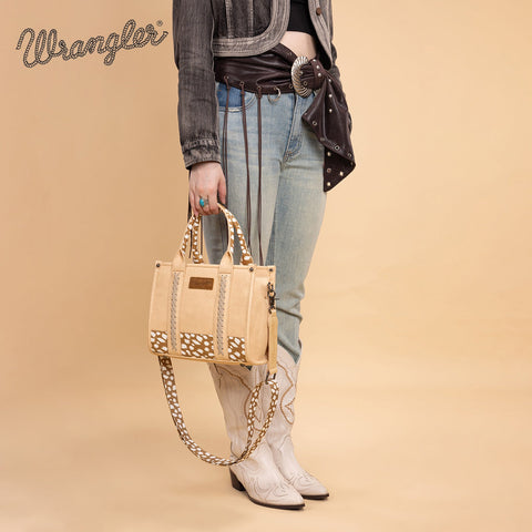 Wrangler Leopard Print Concealed Carry Tote/Crossbody