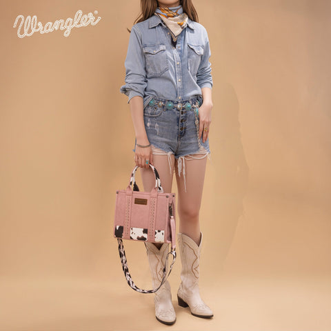 Wrangler Leopard Print Concealed Carry Tote/Crossbody