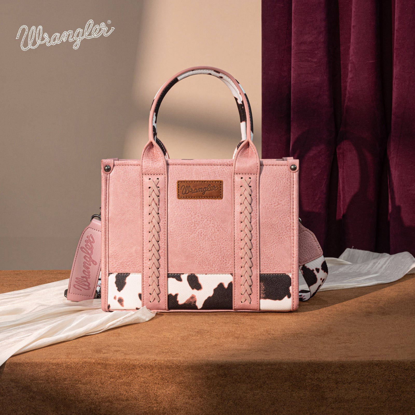 Wrangler Leopard Print Concealed Carry Tote/Crossbody