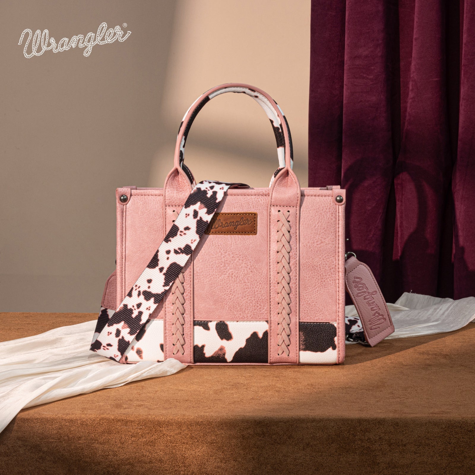 Wrangler Leopard Print Concealed Carry Tote/Crossbody