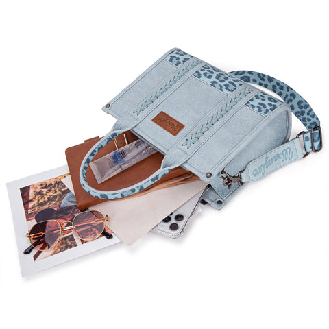 Wrangler Leopard Print Concealed Carry Tote/Crossbody