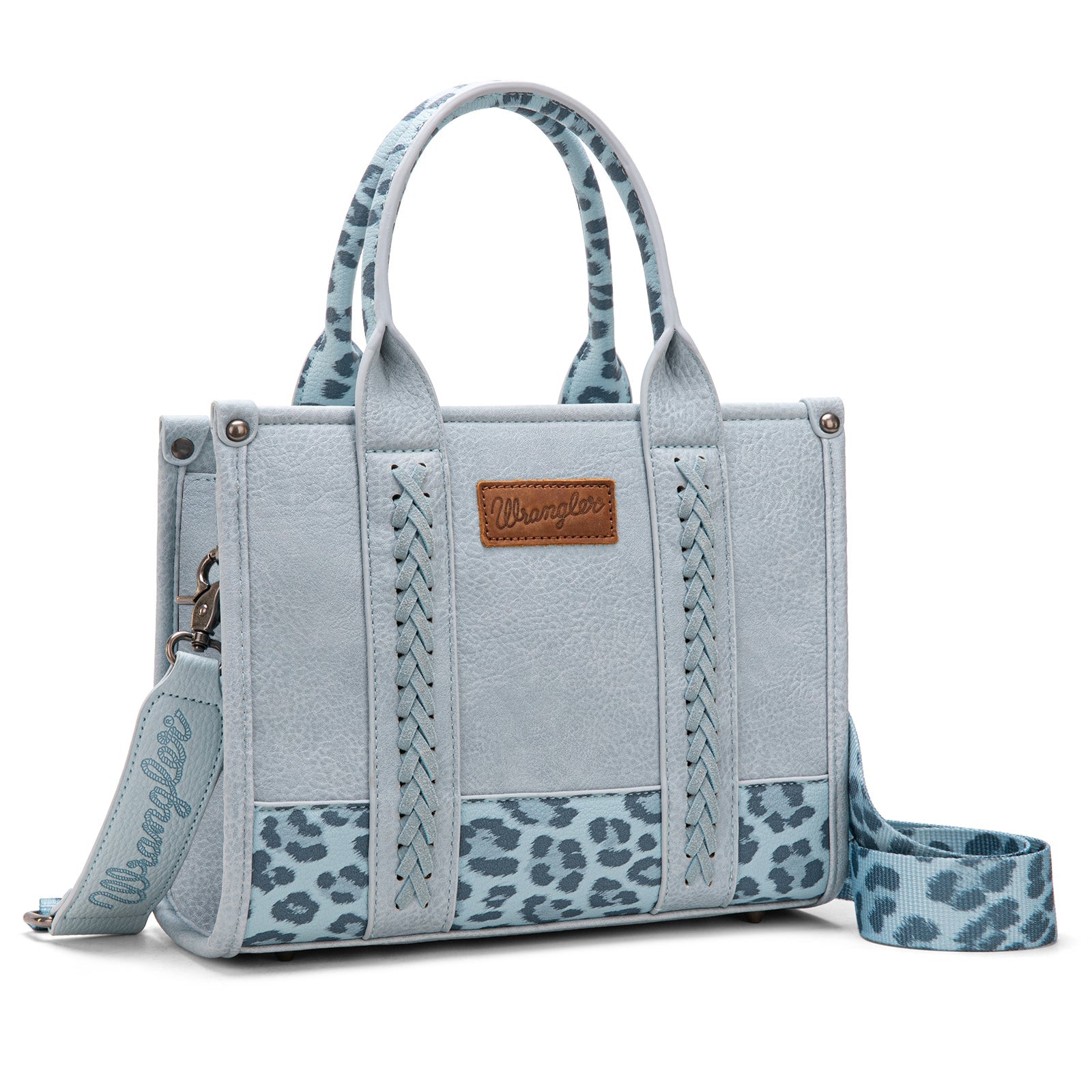 Wrangler Leopard Print Concealed Carry Tote/Crossbody